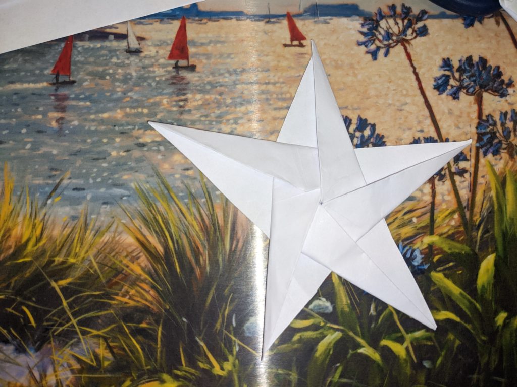 A origami star